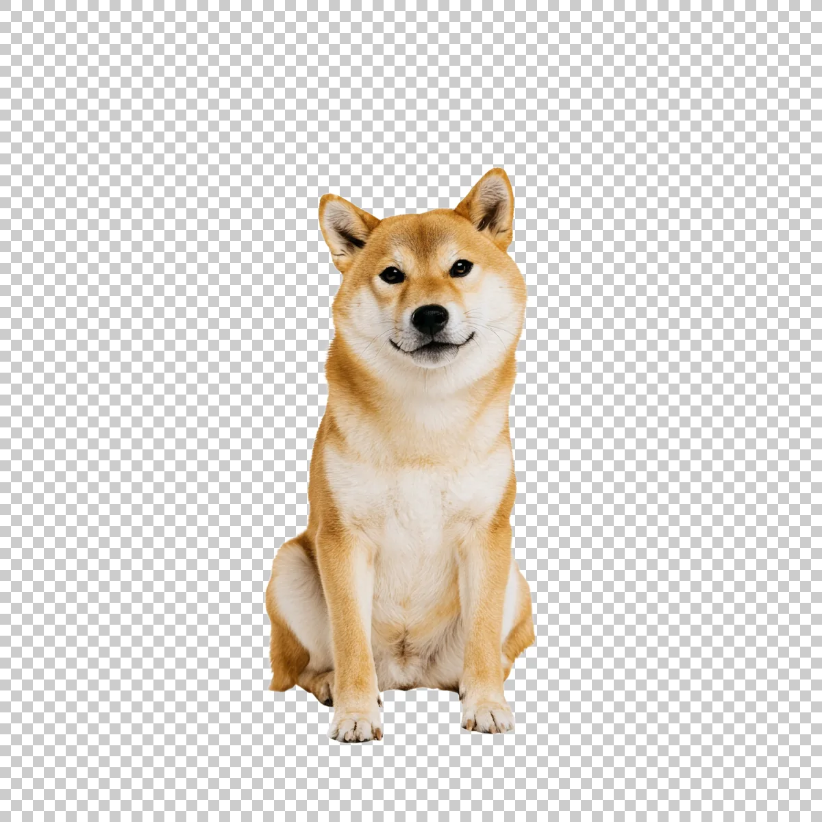 Doge Sitting With Front Paws Visible And Classic Amu 0 H transparent PNG