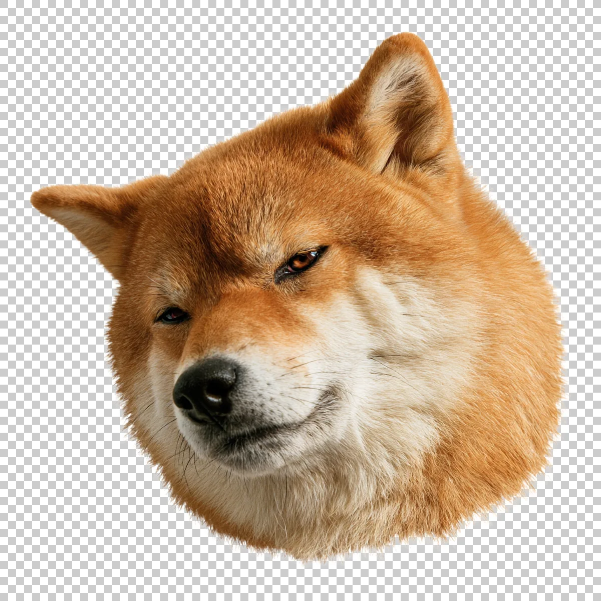 Shiba Inu Doge Meme Face With Classic Side Eye Expre 0 H transparent PNG