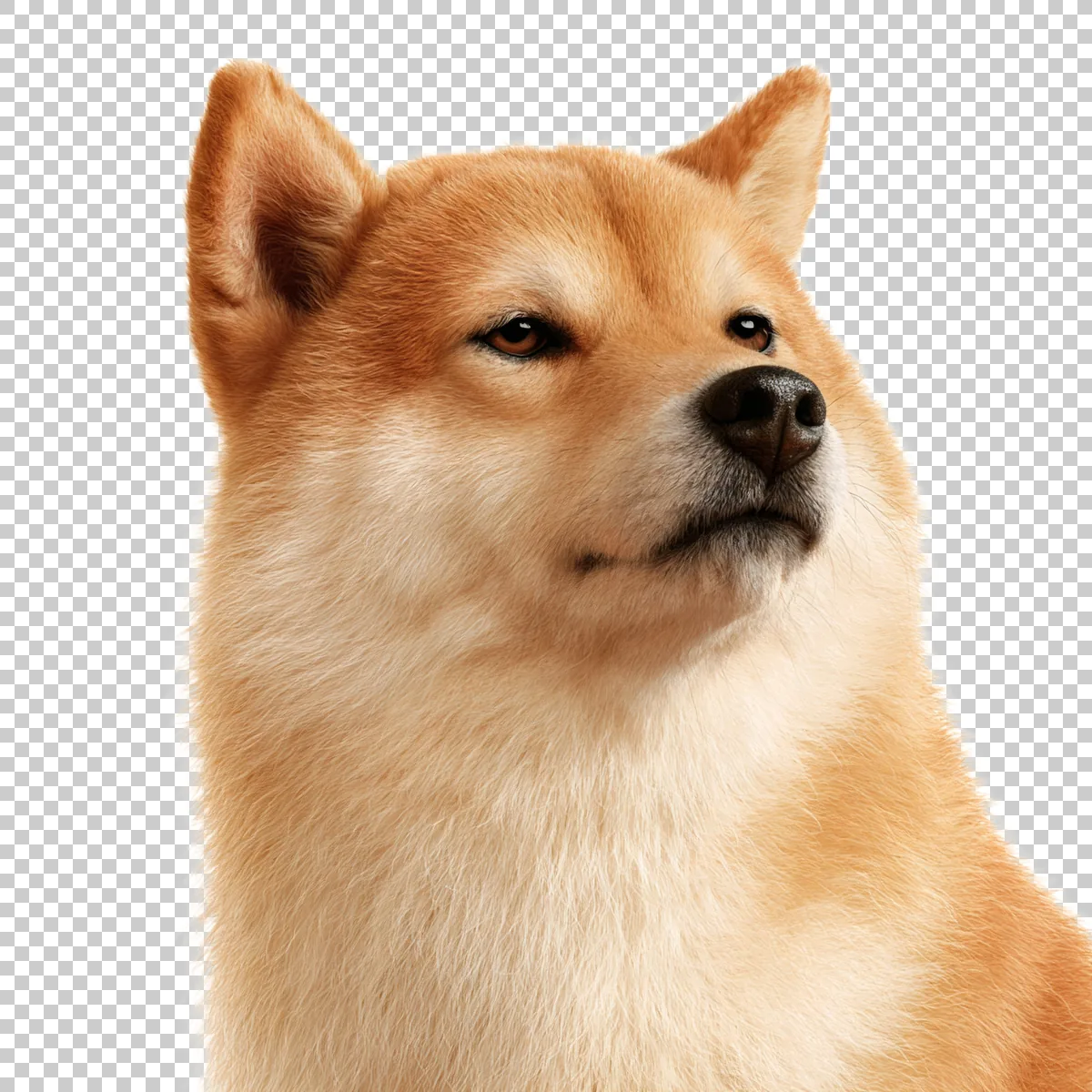 Shiba Inu Doge Meme Face With Classic Side Eye Expre 2 H transparent PNG