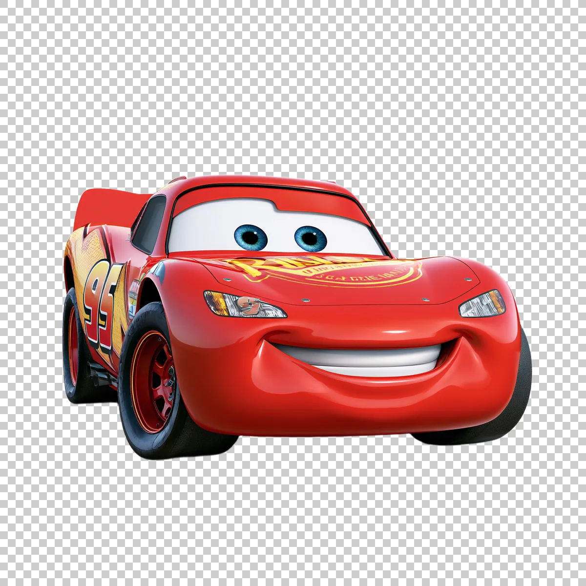 Lightning McQueen Classic Hero Pose Ang 3 H transparent PNG
