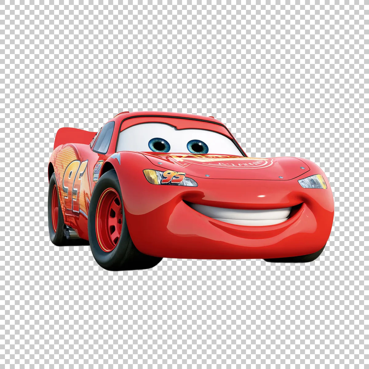 Lightning McQueen Red Race Car Facing D 2 H transparent PNG
