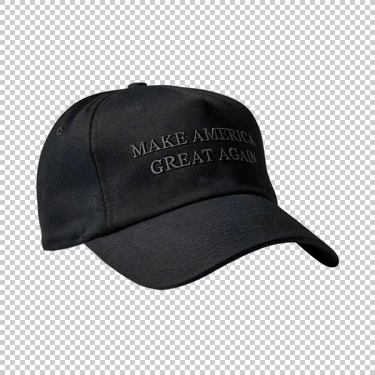 Black Baseball Cap With MAKE AMERICA GREAT AGAIN 1 H transparent PNG