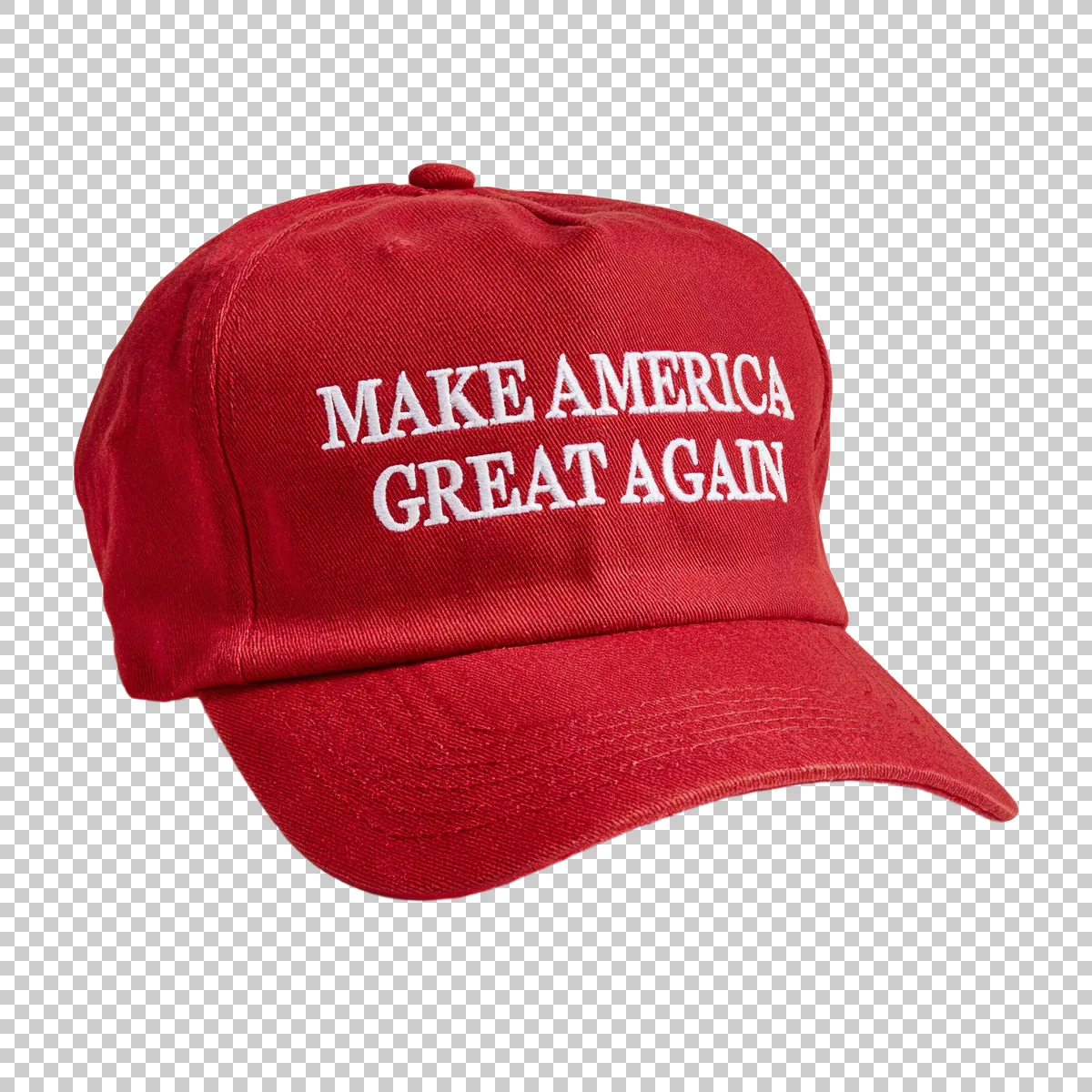 Red Baseball Cap With MAKE AMERICA GREAT AGAIN E 0 V1 H transparent PNG